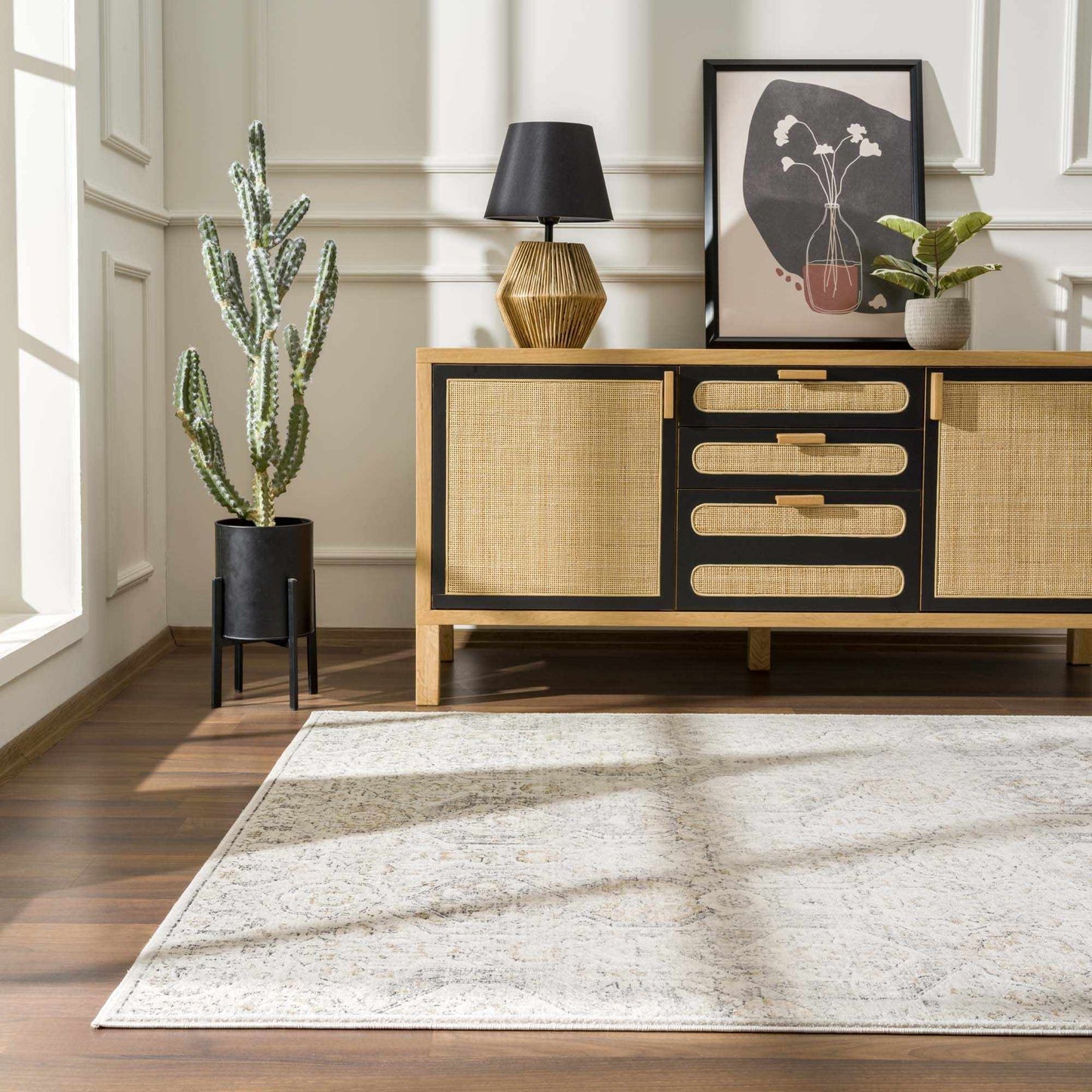Parkerfield Area Rug Soft Modern Floor Carpet Home Decor Accent
