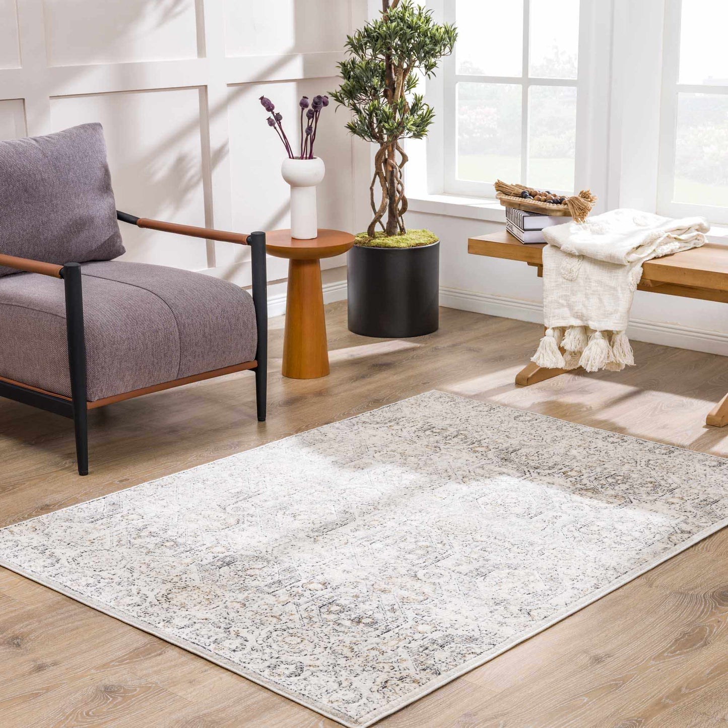 Parkerfield Area Rug Soft Modern Floor Carpet Home Decor Accent