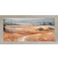 Terracotta Abstract Landscape Wall Art – Full Panoramic Wide Scenic Farmhouse Nature Decor (SB758)