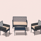 4Pcs Outdoor Patio Furniture Set – Rattan Wicker Sofa - Multiple Styles