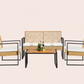 4Pcs Outdoor Patio Furniture Set – Rattan Wicker Sofa - Multiple Styles