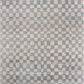 Cream Light Blue Checkered Area Rug
