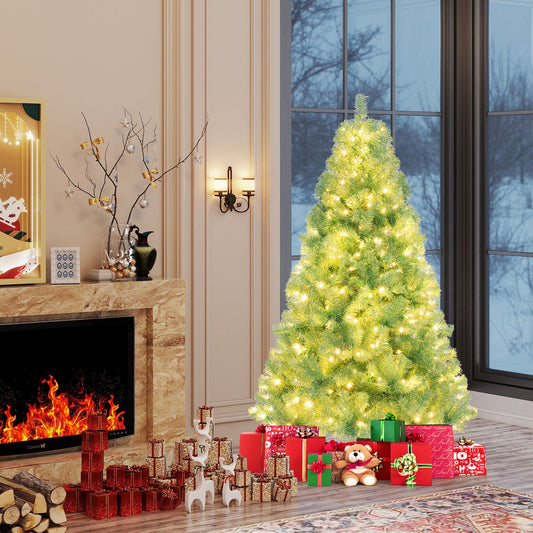 Pre-Lit Tinsel Christmas Tree Artificial Xmas
