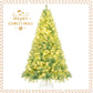 Pre-Lit Tinsel Christmas Tree Artificial Xmas Tree Home Office Party Seasonal Holiday Decoration