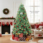 Pre-Lit Tinsel Christmas Tree Artificial Xmas Tree Home Office Party Seasonal Holiday Decoration