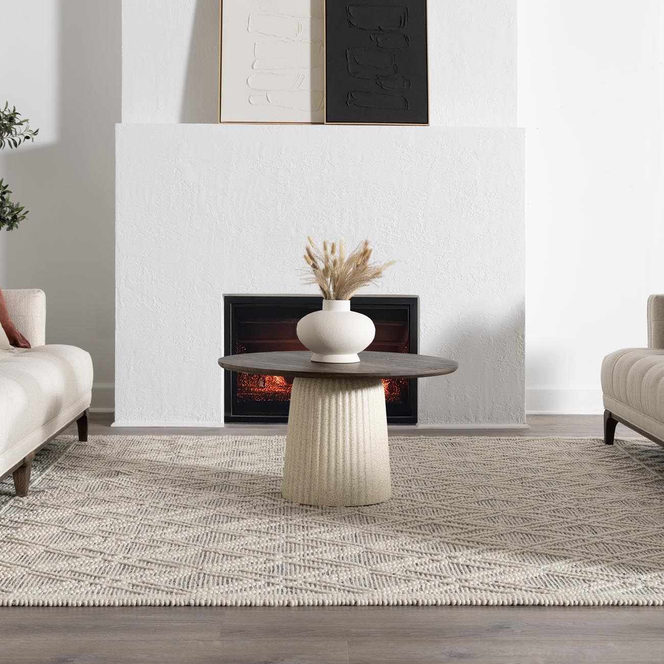 Ramsbury Wool Area Rug Soft Elegant Natural Home Floor Carpet