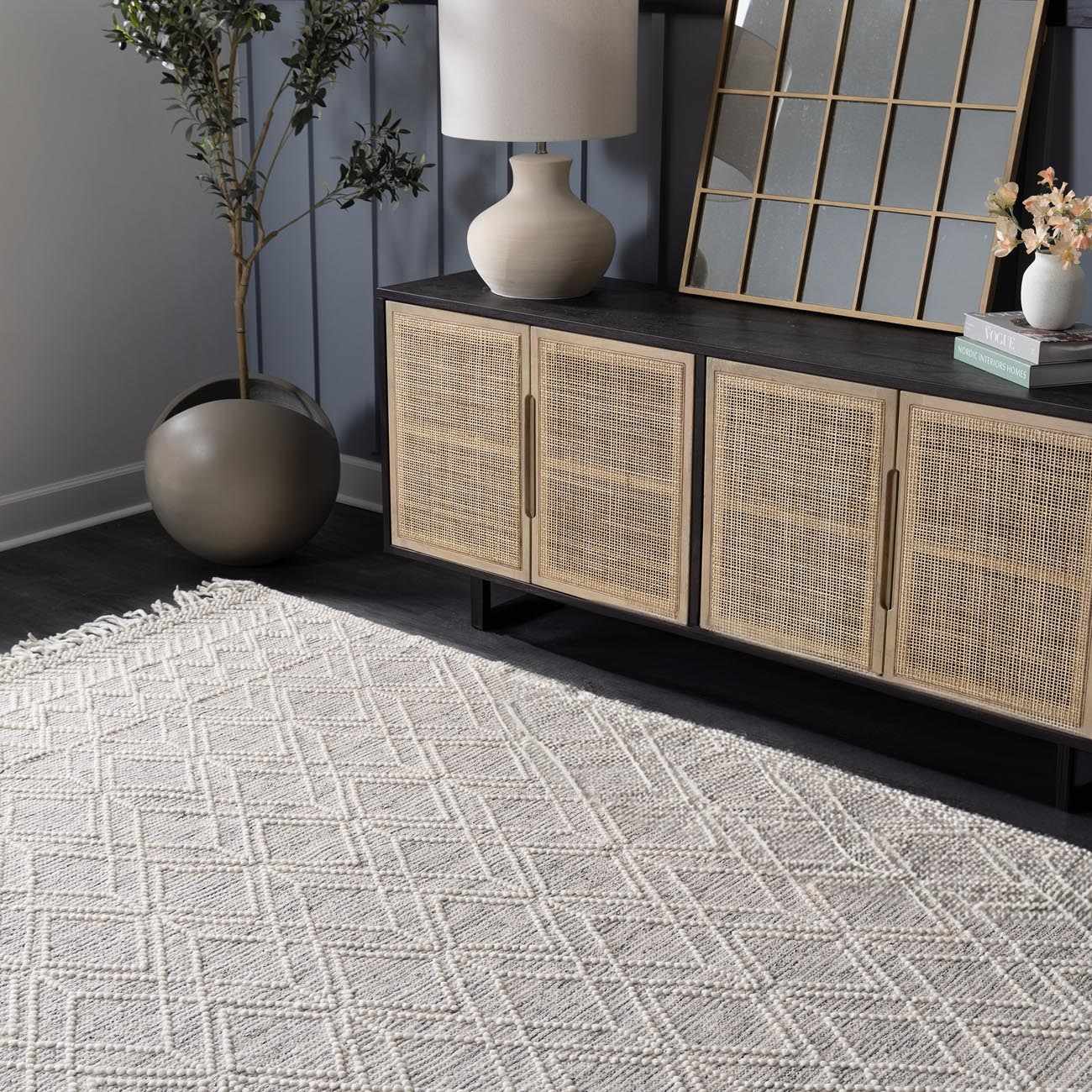Ramsbury Wool Area Rug Soft Elegant Natural Home Floor Carpet