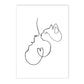 Minimalist Pet Dog Cat Line Art Canvas Poster