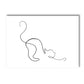 Minimalist Pet Dog Cat Line Art Canvas Poster