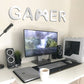 Acrylic Mirror Gamer Wall Decal for Gaming Rooms