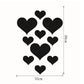 10Pcs Acrylic Love Heart Mirror Wall Stickers Decor