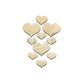 10Pcs Acrylic Love Heart Mirror Wall Stickers Decor