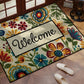 Bright Flower Garden Doormat Rug Home Decor