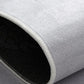 Grey Leaf Pattern Kitchen Runner Rug Mat