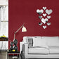 10Pcs Acrylic Love Heart Mirror Wall Stickers Decor