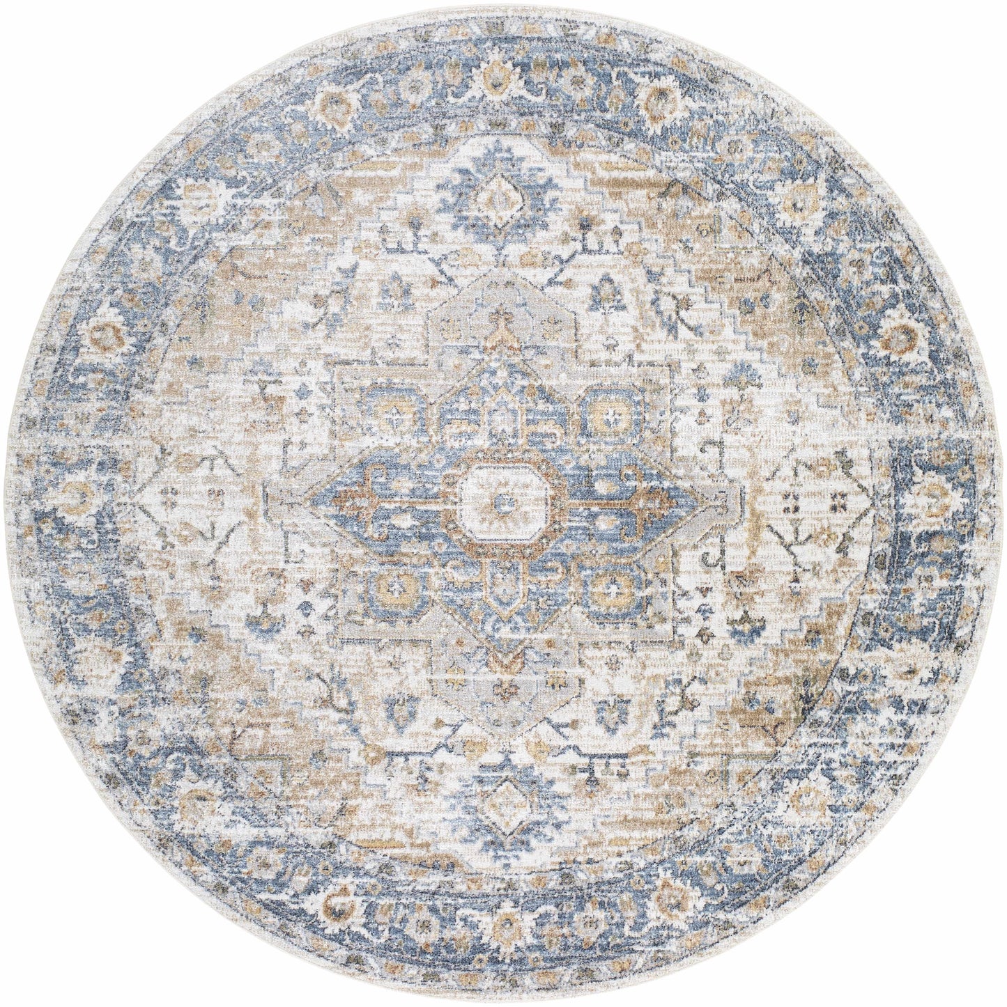 Ezri Cream Washable Area Rug