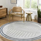 Thad Medium Gray Washable Area Rug