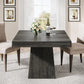 Tribesigns Square Dining Table for Four with Pedestal Base
