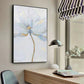 Scandinavian Golden Flower Nordic Art Canvas Poster