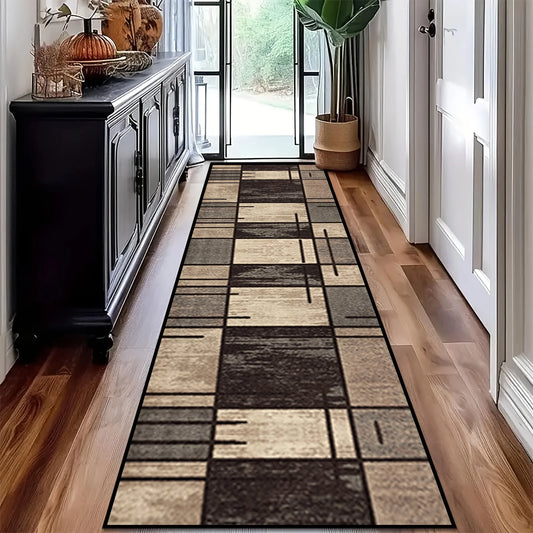 Plaid Kitchen Rug Long Thin Floor Mat