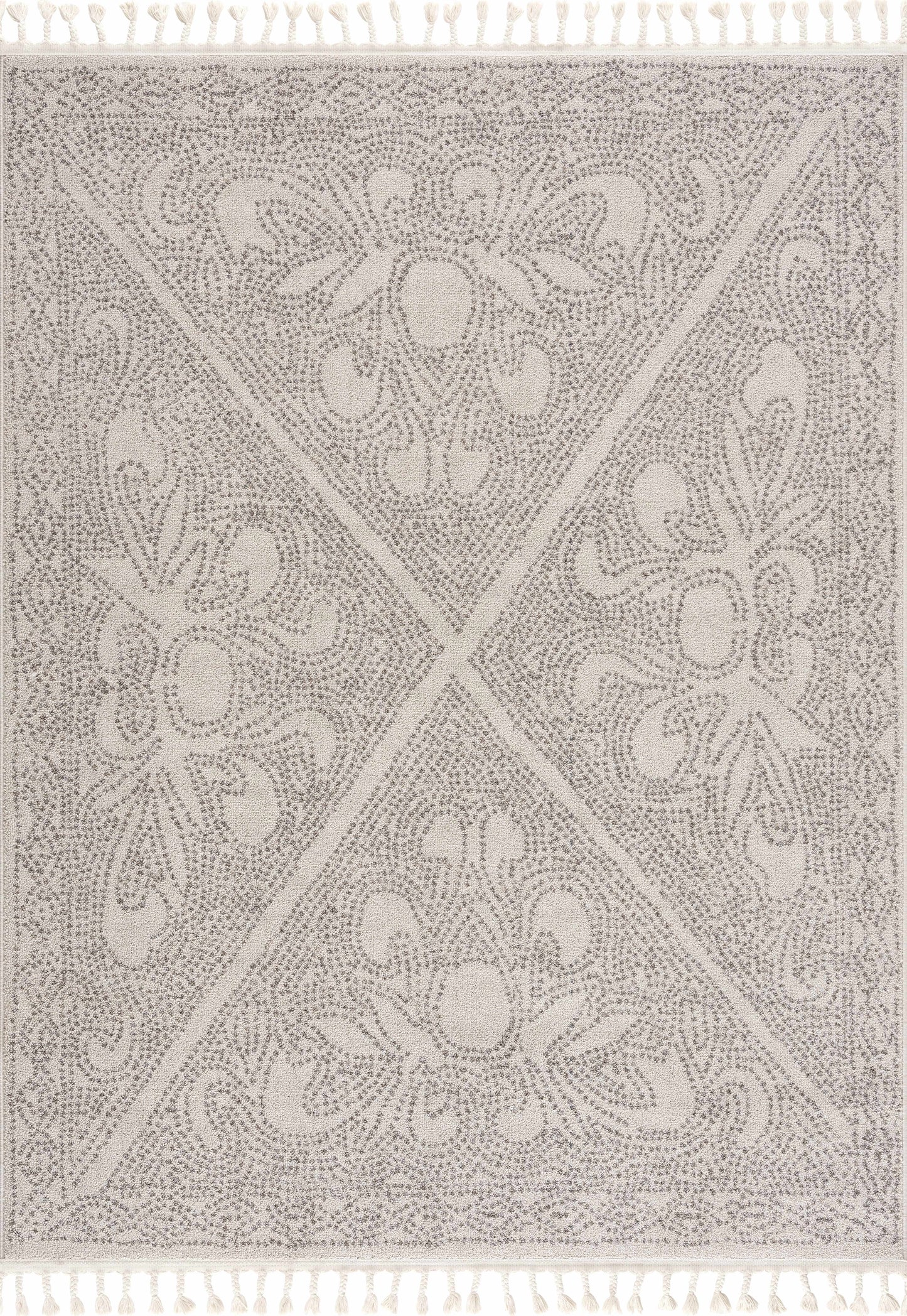 Birdwood Cream Brown Area Rug for Home Decor