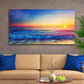 Sunrise Over The Ocean Canvas Wall Art