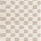 Atira Light Brown Checkered Area Rug