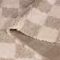 Atira Light Brown Checkered Area Rug