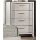 White 4-Drawer Tall Storage Chest for Home Organization
