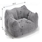 Comfortable Chenille Sofa Chair with Resilient Foam Cushion