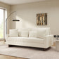 Modern Loveseat Sofa with Four Decorative Pillows Included