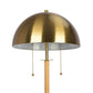 Allure 2-Light Gold Rattan Floor Lamp with Chains