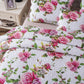 DaDa Bedding Pink Romantic Roses Floral Quilt Set