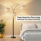 Dimmable Three-Head Floor Lamp with Color Temperature Control