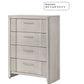 White 4-Drawer Tall Storage Chest for Home Organization