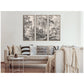 Wooded 1648 Antonie Waterloo Linen Panel 3 Piece Framed Canvas Wall Art Set by Nostalgia Prints