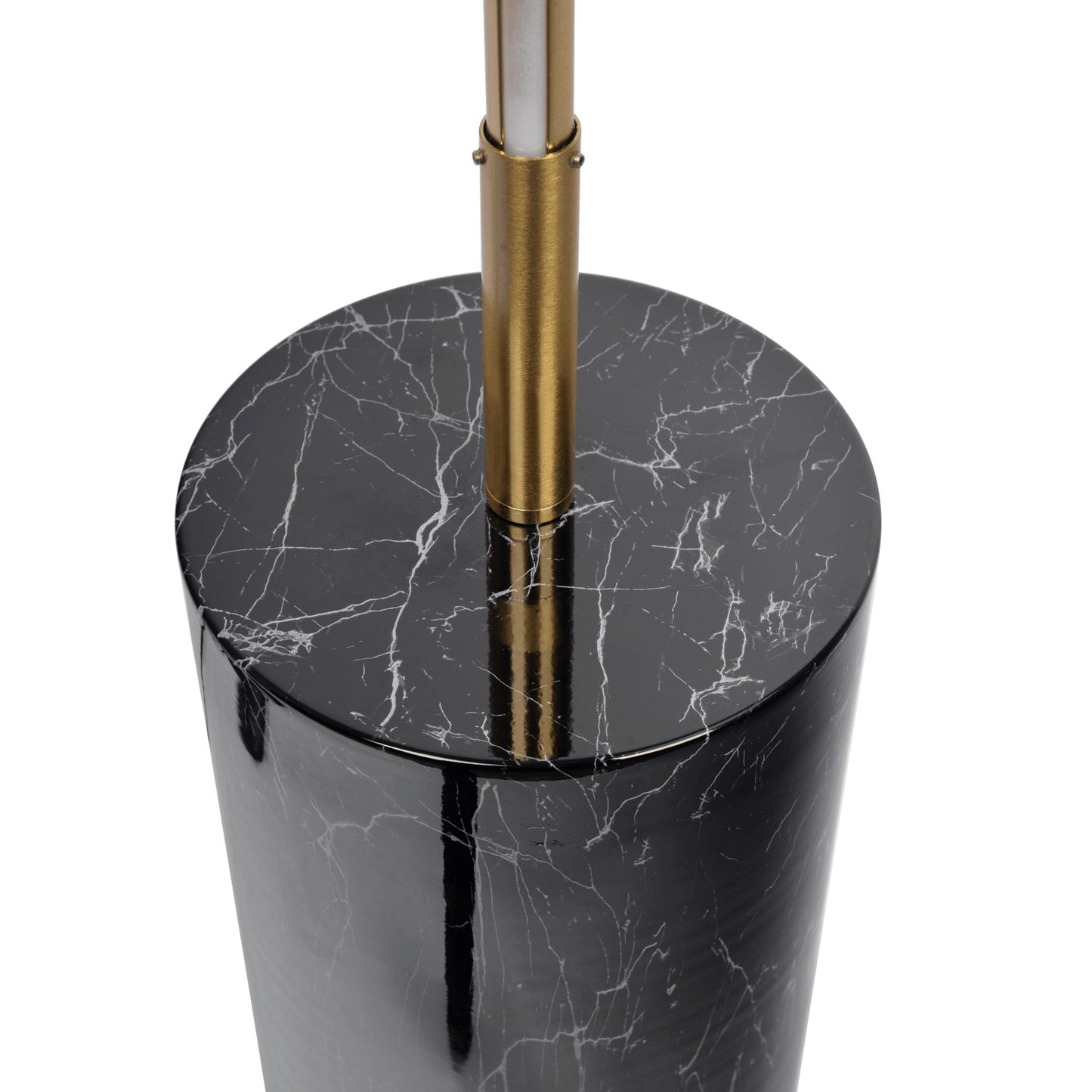 Prism LED Floor Lamp with Gold Marble Base