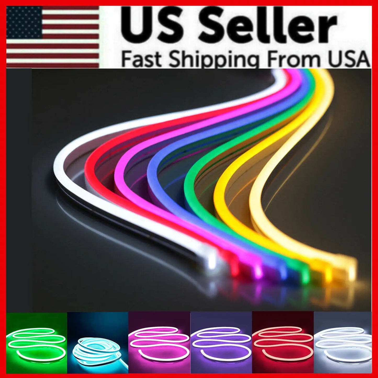 12V Flexible Waterproof Silicone Tube LED Neon Strip Light