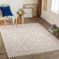 Birdwood Cream Brown Area Rug for Home Decor