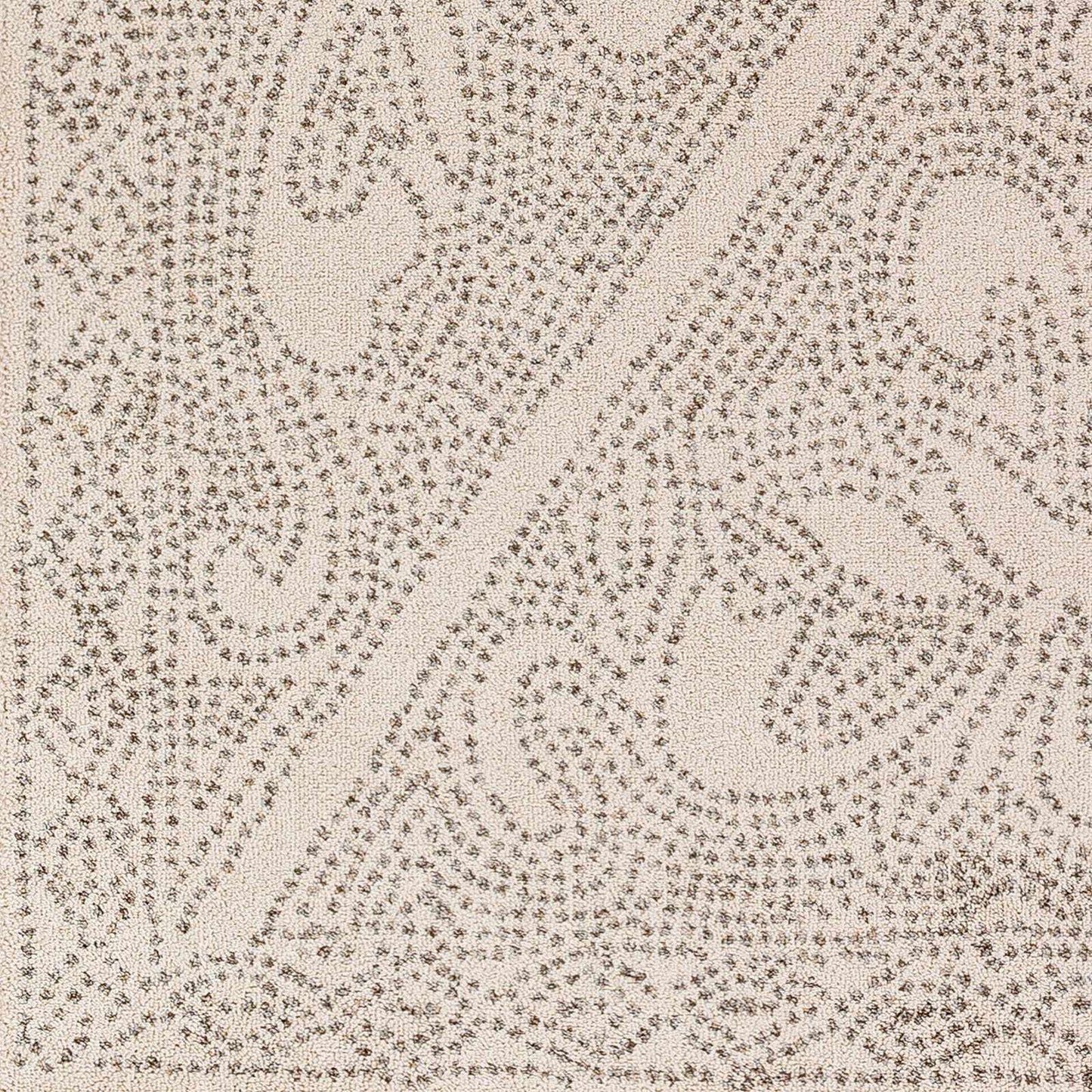Birdwood Cream Brown Area Rug for Home Decor