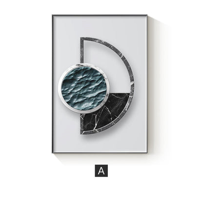 Abstract Geometric Canvas Wall Art for Home Decor