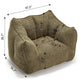 Comfortable Chenille Sofa Chair with Resilient Foam Cushion