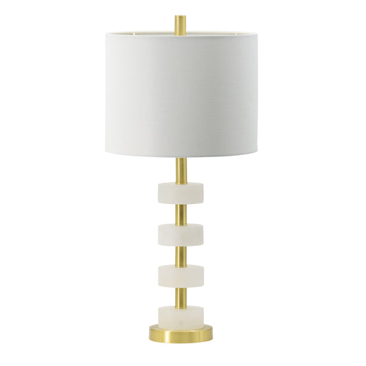 13x13x26 Marble Table Lamp for Modern Interiors