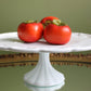 Westmoreland Milk Glass Pedestal Fruit Bowl. Doric Pattern with Lace Edge. 10" in Diameter.  Table Centerpiece.