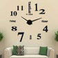 Modern Acrylic Digital Wall Clock with Steel Finish