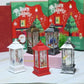 New Luxurious Christmas Ornament LED Lamp Desktop Hanging Santa Claus Elk Lantern Xmas Home Party Decoration Prop Lights Kids Gift