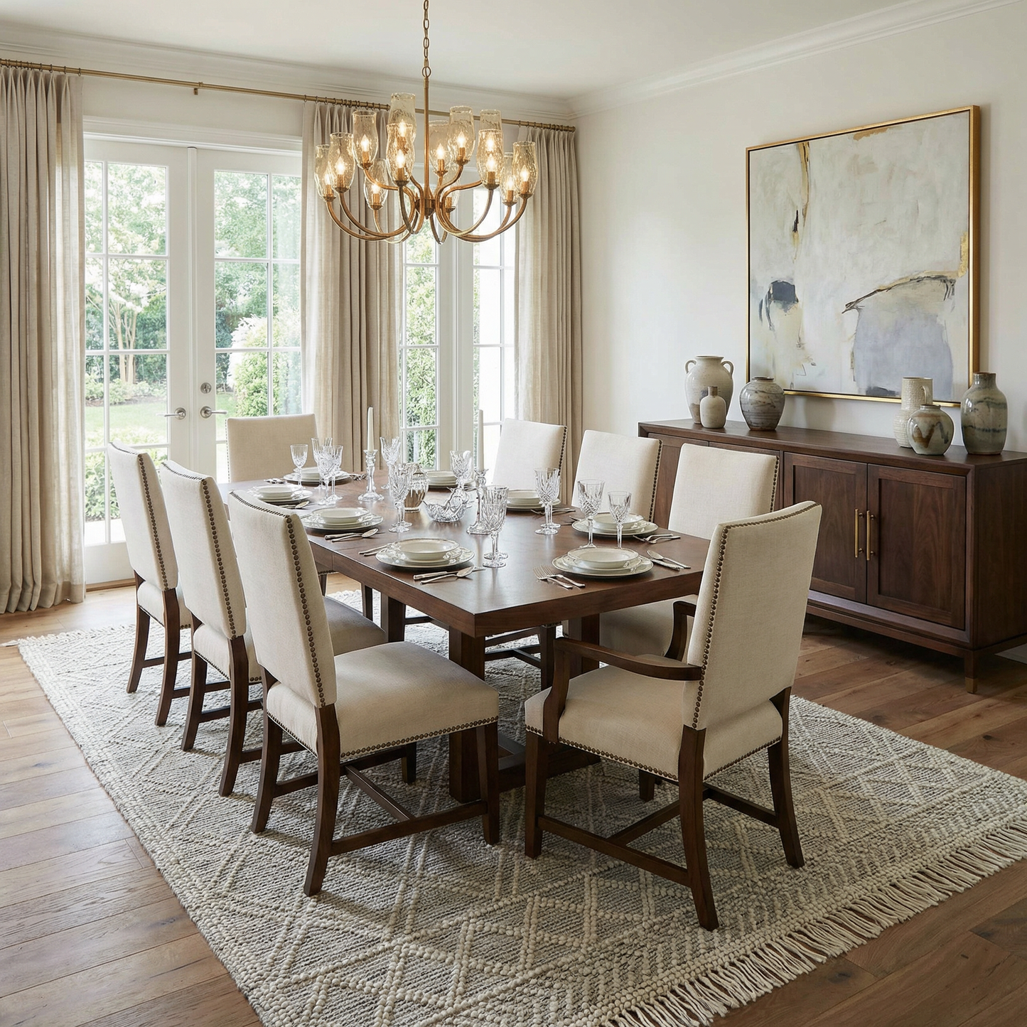 Ramsbury Wool Area Rug Soft Elegant Natural Home Floor Carpet