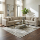 Hera Olive Boutique Washable Rug