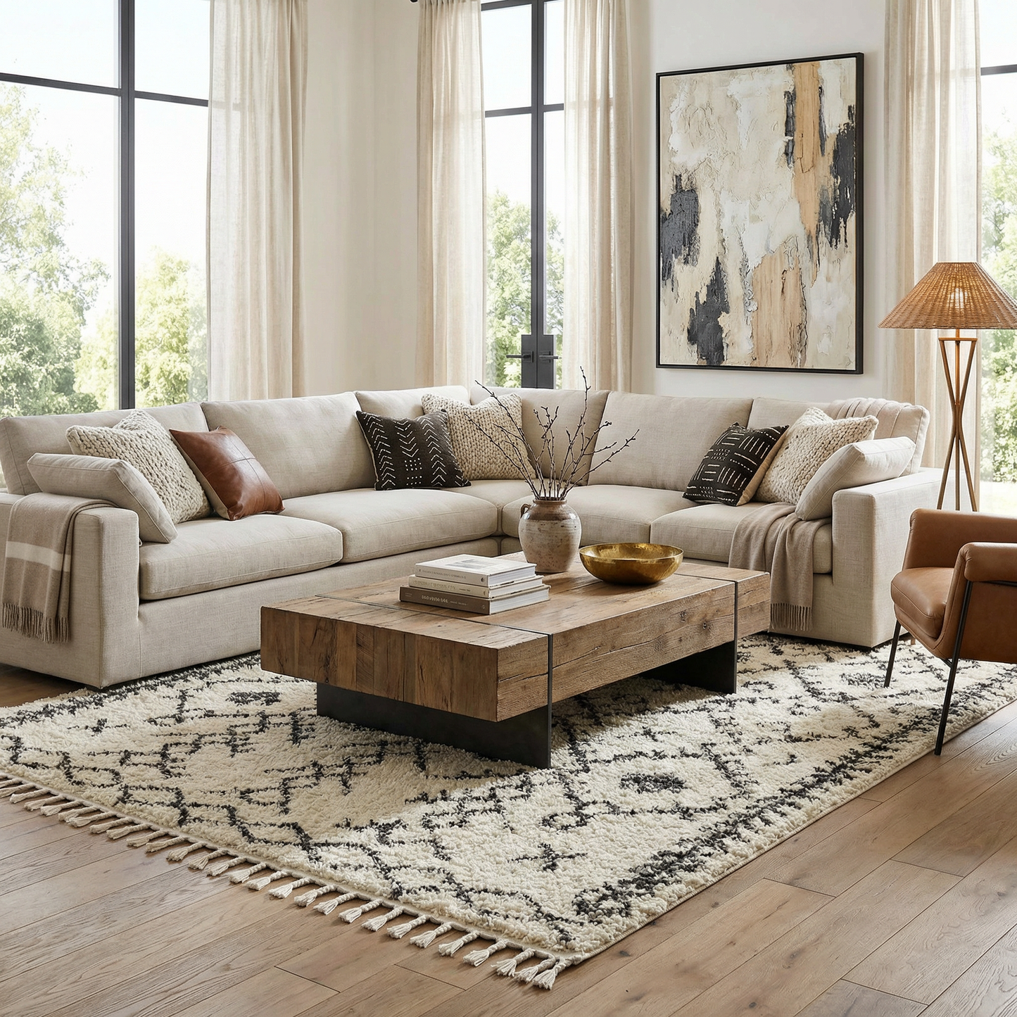 Godalming Plush Area Rug for Cozy Home Interiors