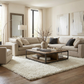 Siari Solid Cream Plush Rug